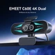 Веб-камера EMEET C60e 4K Ultra HD з RGB-підсвічуванням, подвійною лінзою та мікрофоном Black (Професійна камера для стрімінгу) - зображення 5