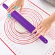 Скалка для теста A-PLUS Силиконовая (10ZHS) Фиолетовый - изображение 5