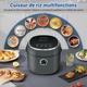 Рисоварка-мультиварка AMZCHEF DFB-P40U1, 4 л, 860 Вт, 7 режимов, таймер, поддержание тепла, черная - Уценка - изображение 4