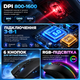 Бездротова мишка Proove Comet Black, Bluetooth 4.0/5.0, 2.4 ГГц, 1600 DPI, акумулятор 500 мА·год - зображення 3