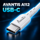 Кабель AVANTIS A112 USB-A USB-C 1 м белый - изображение 2