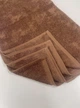 Полотенце махровое банное Parisa Home Flat 70*140 Коричневое - изображение 4