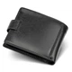 Кожаное мужское портмоне на кнопке ST Leather ST-104-1 черный - изображение 2