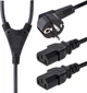Przewód zasilający StarTech Typ-Y 18AWG - 2xC13 10 A 250 V 2 m Black (PXT101YEU2M) - obraz 1