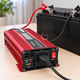 Преобразователь напряжения инвертор 12В-220В UKC 500W с дисплеем, кабелем для прикуривателя и USB, для резервного питания техники от АКБ 12В, реальная номинальная мощность 300Вт, пиковая 600Вт, KC-500D - изображение 2
