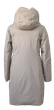 Жіноча зимова бежева куртка класичного подовженого фасону розмір 50 - изображение 3