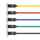 Набір трубчастих еспандерів REBEL Power Tube Set 5-80 kg 5 шт (RBA-3006) - зображення 5