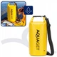Гермомішок Aquaget AQ0022 з PVC IPX6 з рулонною застібкою пряжкою та регульованим ременем жовтий 10 л (JDT-0851952) - зображення 5