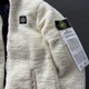 Двосторонняя зимняя куртка Stone Island черная с белым XL 4487 - изображение 7