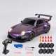 Радиоуправляемая машинка для дрифта Porsche 911 4WD 1:24 с 2 комплектами шин и конусами Фиолетовая - изображение 4