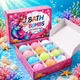 Подарочный набор бомбочек для ванны с игрушкой-сюрпризом Русалка, 12 шт - изображение 1