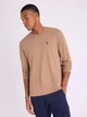 Лонгслив мужской U.S. Polo Assn 114008-0400A(Coffee Heather) L Коричневый (786662755297) - изображение 5