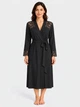 Халат женский больших размеров демисезонный ROZA 250306/3 XL Черный (4824005775505) - изображение 1