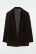 Блейзер жіночий COS silk-blend velvet blazer 1234979001 Eur 38 Коричневий - зображення 7
