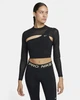 Спортивный топ женский Nike Pro XS Черный FB5683-010 - изображение 1
