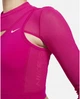 Спортивный топ женский Nike Pro Long-Sleeve Cropped Top XS Розовый FB5683-615 - изображение 5
