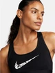 Спортивний топ жіночий Nike Swsh Ls Hbr XS Чорний FN2898-010 - зображення 5