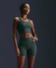 Спортивний топ жіночий Nike W Nk Inf Wide Rib Bra S Зелений HF1542-338 - зображення 1
