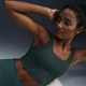 Спортивний топ жіночий Nike W Nk Inf Wide Rib Bra S Зелений HF1542-338 - зображення 5