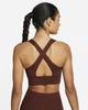 Спортивный топ женский Nike Womens Medium-Support 1-Piece Pad Longline Printed Sports Bra Bordo Dm0553-273 S Бордовый DM0553-273 - изображение 2