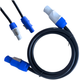 Kabel zasilający Cable4Me Powercon In/Out 2 m do oświetlenia i nagłośnienia z żyłami miedzianymi (5908249828124) - obraz 1