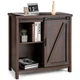 Кухонний комод-буфет Costway Sideboard з амбарними розсувними дверцятами лофт рустик - зображення 7