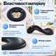 Силиконовая подушка для лица Kadik для массажного стола, анатомическая накладка на люверс, 26 × 26 см, чёрная - изображение 5