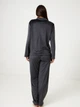 Пижама (рубашка + штаны) женская BARWA garments 0384/280 L Антрацит (2113842803321) - изображение 5