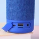 Портативная беспроводная Bluetooth колонка T&G TG619C 10 Вт с RGB подсветкой, FM-радио, USB, кардридером и TWS, Blue (1200 mAh) - изображение 5