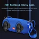 Портативная беспроводная Bluetooth колонка T&G TG534 10 Вт с FM-радио, TWS, спикерфоном, AUX, USB и TF Blue (1200 mAh) - изображение 4
