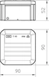 Коробка розподільна OBO Bettermann T 40 OE пластикова 90 х 90 х 52 мм (2007223) (4012195246831) - зображення 2