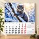 Перекидной настенный Календарь 30х31 см 2027 Котики-04 - изображение 2