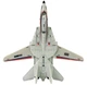 Kolekcjonerski model Hot Wheels Premium Pop Culture G.I. Joe Skystriker Grumman F-14 Tomcat 1:64 (HXD63/JBL77) (194735262939) - obraz 1