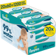 Набір вологих серветок Pampers Aqua 99% води 20 x 60 шт (8006530442121) - зображення 1