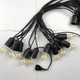 Ретро гірлянда Retro Black 10м на 20 патронів E27 (чорний провід) - изображение 2