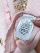 Dior женский вязаный кардиган с пайетками 100% шерсть розового цвета, размер L - изображение 5