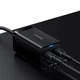 СЗУ Baseus GaN3 Pro 65W (2 Type-C + 2 USB) + Кабель Type-C to Type-C 100W (1m) black - зображення 5