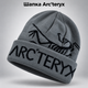 Зимняя мужская шапка Arc'teryx Arcteryx для зимы, теплая вязаная шапка Арктерикс с большим логотипом на зиму, универсальный размер - изображение 1