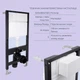 Готовое решение Qtap для ванной комнаты: подвесной унитаз Jay Rimless 520x360x320 + комплект инсталляции Standard (линейная кнопка White) - изображение 4