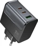 Зарядное устройство Hoco CS75A 70Wmax GaN (PD3.0, PPS, QC4.0, AFC, FCP, SFC) порты 2C+1A Black (46190) - изображение 5