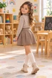 Базова бежева водолазка Cozy Stretch Kiddo бежевий 104 см - изображение 2