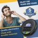 Портативний CD-програвач KLIM Nomad із Bluetooth, FM-радіо та підтримкою TF-карти, чорний - зображення 5