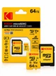Карта памяти 64 ГБ Micro SD Card Kodak с адаптером СД карточка памяти для телефона для фотоаппарата для камеры флешка microsd - изображение 1