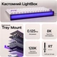 Магнітна ігрова клавіатур AULA HERO 84 HE White-purple Кастомний lightbox, RGB Підсвічування, Rapid Hall Effect, 8000Hz., Switch 0.01mm. ENG + UA - изображение 7