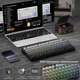 Бездротова ігрова механічна клавітура Attack shark x85 Grey gradient, 75%, 4000мАг, Hot-Swap, RGB, 2.4GHz/Bluetooth/USB - изображение 9