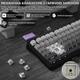Бездротова ігрова механічна клавітура Attack shark x85 Grey gradient, 75%, 4000мАг, Hot-Swap, RGB, 2.4GHz/Bluetooth/USB - изображение 10