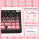 Бездротова ігрова механічна клавітура Attack shark x85 Black-pink gradient, 75%, 4000мАг, Hot-Swap, RGB, 2.4GHz/Bluetooth/USB - изображение 11
