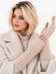 Митенки женские Malisa Уно 10-5047-DX-140 One Size Светло-бежевые - изображение 1