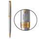 Ручка кулькова Parker SONNET UKRAINE Stainless Steel GT BP Тризуб білий - зображення 1