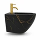 Підвісне біде VBI VULCANO BLACK MARBLE MATT - изображение 3